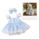 Сукня "Blue Tulip" для HuggyBear з мереживом та бантиком 00109 фото 1