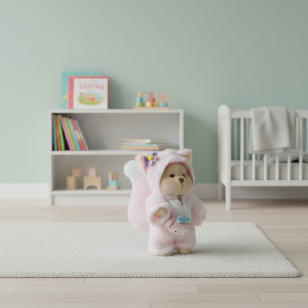 Комбінезон Рожевий Котик з сумочкою для ведмедика HuggyBear 0069 фото