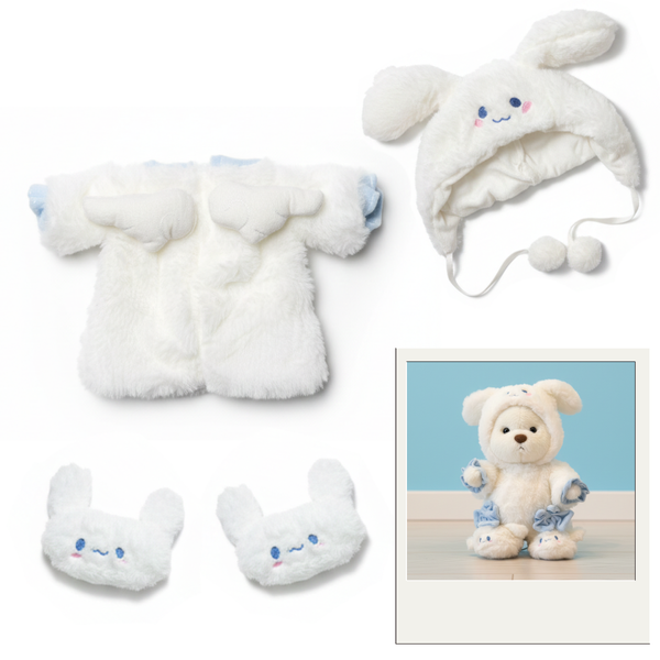 Костюм зайчика з крильцями для ведмедика HuggyBear 0086 фото