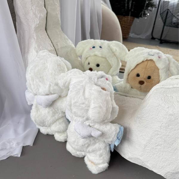 Костюм зайчика з крильцями для ведмедика HuggyBear 0086 фото