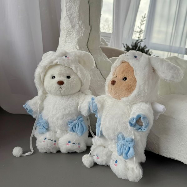 Костюм зайчика з крильцями для ведмедика HuggyBear 0086 фото