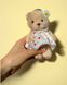 Брелок HuggyBear в білій сукні BR0009 фото 3