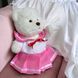 Рожева сукня для іграшкового ведмедика HuggyBear 0011 фото 3