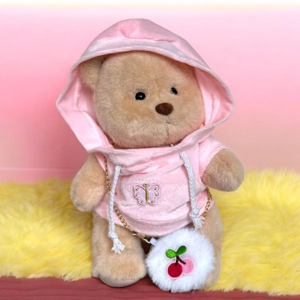 Одяг для ведмедика HuggyBear в наборі з рожевим худі 0017 фото