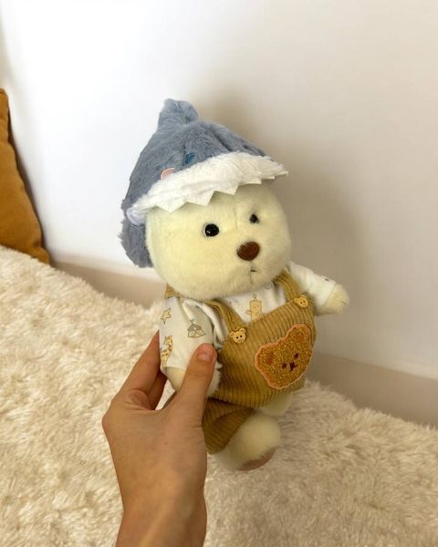 Одяг для плюшевого ведмедика HuggyBear з шапочкою Акула 0020 фото