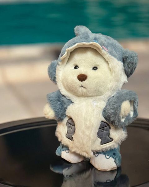 Костюм для плюшевого ведмедика HuggyBear - Акула з капюшоном і тапочками 0029 фото